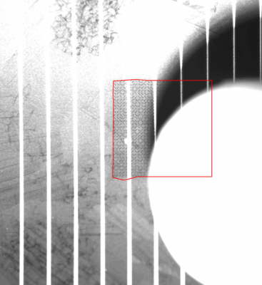 polykristalliner Wafer mit Fingerlinien