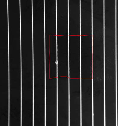 polycrystalline Solar wafer with fingerliines